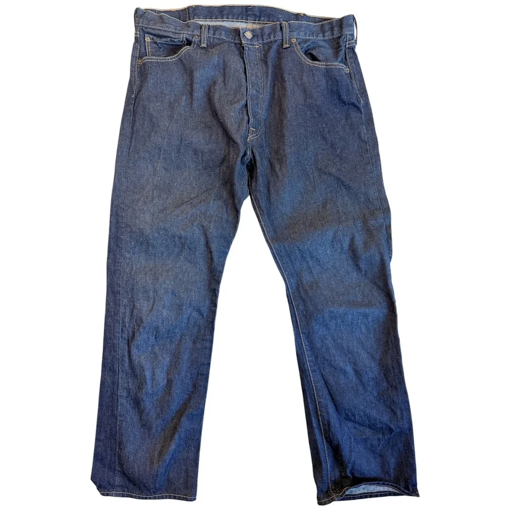 Levi's 501 Original Fit Jeans Men 42x32 Blue Button Fly Straight Leg 00501-2331